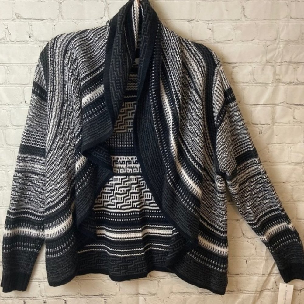 Charter club waterfall draped cardigan